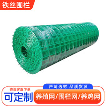 硬塑荷蘭網養殖網攔雞網農場果園圈地浸塑護欄包塑綠色鐵絲網圍欄