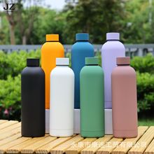 跨境304不銹鋼保溫杯子美式小口壺水瓶戶外運動車載便攜新款