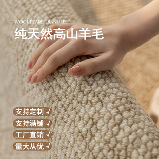 2025新款耐臟家用羊毛地毯客廳沙發卧室茶幾毯高級輕奢簡約侘寂風