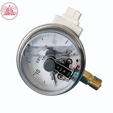 雪浪特種儀表 YNXC100耐震電接點壓力表磁助式調解式氣壓1.6mpa