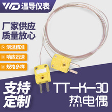 TT-K-30熱電偶傳感器K型多功能測溫探頭玻璃纖維測溫線熱電偶
