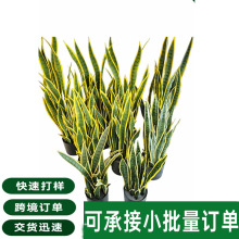 仿真虎皮蘭植物盆栽人造龍舌蘭北歐裝飾綠植擺件室內仿真綠植盆栽