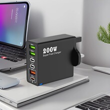 200W手機充電器多插口通用小家電PD25W全協議超級USB多口快充頭