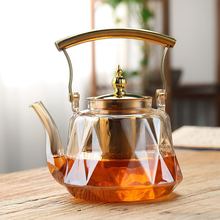 高硼硅圍爐煮茶壺家用大容量銅把提梁壺冬季養生壺電陶爐泡茶壺