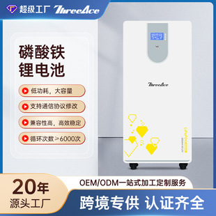 定制壁掛式家用光伏儲能電池太陽能發電磷酸鐵鋰電池基站儲能電池