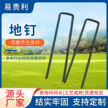 地釘多規格園藝草布戶外帳篷圓頭方形釘G型草皮釘園藝工具配件