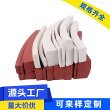供應 耐高溫矩形方形硅膠發泡密封條 減震防撞耐高溫海綿平板扁條