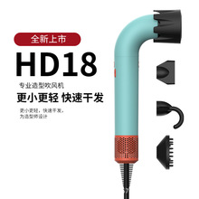 爆款某森彎管吹風機HD18理發店高速吹風機電吹風家用負離子護發