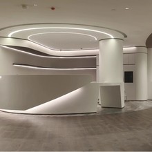 深圳杜邦可麗耐人造石異形台面，采用一體成型熱彎技術,無縫拼接