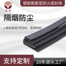 源頭工廠塑膠膨脹型防火密封條插條式消防門窗膠條阻燃平板密封條