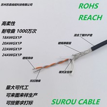 屏蔽線 雙絞線 高柔性 耐彎曲 0.2平方多芯12芯16芯20芯材質環保