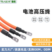 新能源電池高壓線EV電池連接線新能源儲能電池高壓線束SC50-6銅鼻