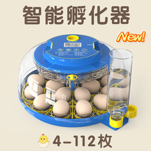 新款跨境亞馬遜全自動小型智能電動家用雞鴨鵝恆溫孵化器孵蛋器