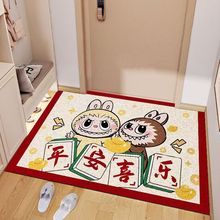 拉布布入戶地墊玄關除塵防滑腳墊家用耐臟易打理絲圈地墊一件代發
