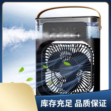 跨境新款小冷風機五孔噴霧風扇usb桌面加濕空調冷風扇 cooler fan