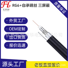 RG6+Steel Messenger Coaxial Cable出口肯尼亞戶外同軸電纜自承