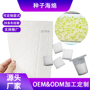 廠家直銷育苗海綿塊蔬菜挖圓孔聚氨酯海綿無土栽培定植棉工字口水