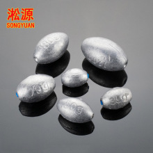 垂釣用品 通心塑芯橄欖鉛墜 釣魚刻度鉛咬鉛 淡水海釣不傷線漁墜