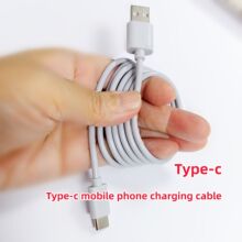 工廠直USB充電線 type-C數據線適用玩具鬧鍾小風扇華為手機充電線