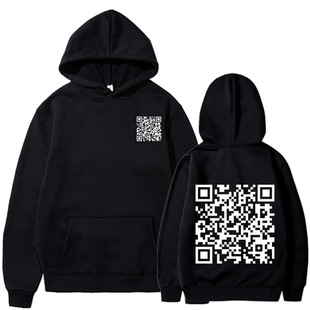 羳Funny QR Code Hoodie, Joke Funny  Winter Thick SBñl