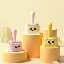 新款卡通貓咪粘毛器套裝帶替換裝 可撕式滾筒衣物趴趴貓粘毛神器