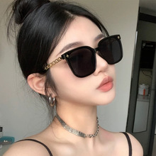 新款墨鏡女高級感ins網紅款防曬太陽鏡大框圓臉顯瘦眼鏡潮流男款