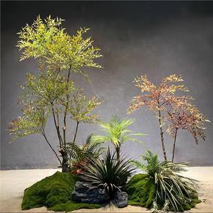 仿真綠植北歐風仿生綠植南天竹盆栽室內櫥窗落地造景裝飾綠植