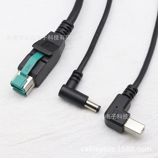 SֱN12V Powered USB to SR  DC5.5*2.1^+USB B/M ^