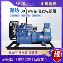 純銅無刷發電機30千瓦發電機現貨供應濰坊柴油發電機組高功率廠家