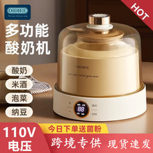 110v伏玻璃酸奶機多功能分杯內膽智能恆溫全自動自制發酵納豆機