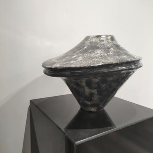 侘寂風中古原創手工陶瓷花瓶樣板間售樓處酒店桌面藝術插花器擺件