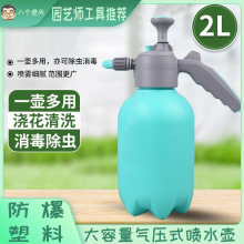 自動排氣噴壺澆花噴水壺消毒打葯噴霧器擦玻璃洗車高壓噴壺擦玻璃