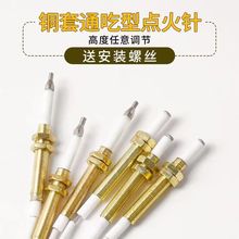 煤氣灶打火針燃氣灶陶瓷點火針可調節式帶線感應針灶具熄火針配件