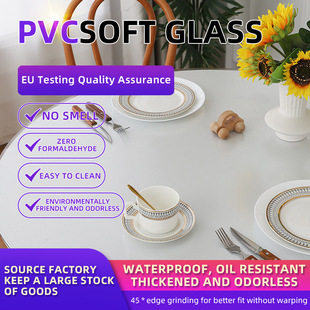 PVC transparent table mat waterproof and anti slip