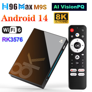 H96 MAX M9S AI VisionPQ TVBox Android14  RK3576 Wifi6 BT5.4