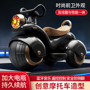 兒童電動摩托車三輪車寶寶小孩大人可坐人可充電遙控玩具車電瓶車