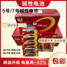 南.孚五號七號鹼性干電池門鎖玩具電池遙控器5號7號電池