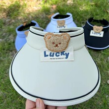 2024新款Lucky兒童防曬遮陽帽男童女童夏季外出遮陽大檐太陽遮陽