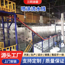 靜電懸掛噴粉塗裝設備生產線噴淋前處理噴塗設備全自動預處理
