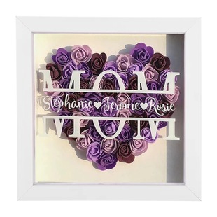 Flower Shadow Box With NameĸHֵĂԻY