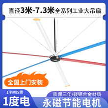 全銅工業降溫吊扇永磁節能變頻大風扇大型廠房散熱通風吊扇降溫