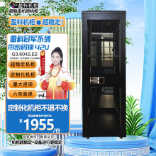 盈科機櫃42U服務器機櫃6042帶密碼鎖的服務器機櫃（帶指紋款）