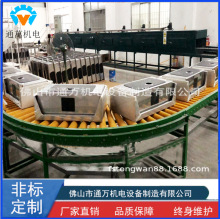 物流裝車輸送線 環形滾筒流水組裝生產線 不銹鋼動力滾筒輸送機
