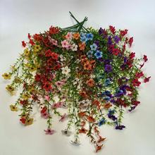 亞馬遜仿真花紫羅蘭人造假花把束家居花園戶外裝飾假花吊頂壁掛