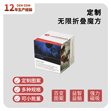 廠家直銷廣告折疊魔方兒童益智禮品塑料魔塊logo廣告促銷