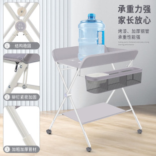 寶孕媄尿布台嬰兒護理台按摩洗澡多功能可折疊新生兒寶寶床撫觸換