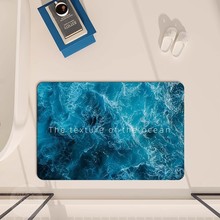 浴室地墊海洋風吸水速干防滑腳墊家用廁所耐臟易打理硅藻泥地墊