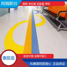 廠家直銷阿姆斯壯惠麗龍pvc地膠耐酸鹼塑料地板醫院凈化室pvc地板
