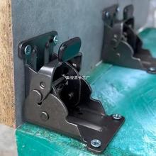 90度自鎖鍍鎳折疊合頁鉸鏈桌椅腿腳銀色茶幾家具180度五金配件
