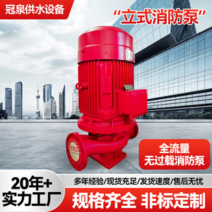 立式消防泵 全流量無過載消防泵高壓立式管道泵全套高揚程穩壓泵